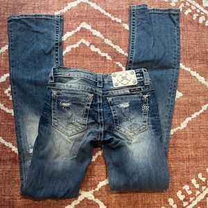 Miss me boot cut jeans size 24x35